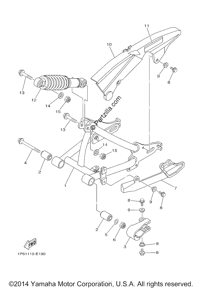 Diagrama de REAR ARM SUSPENSION