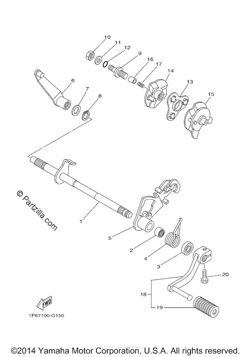 Diagrama de SHIFT SHAFT