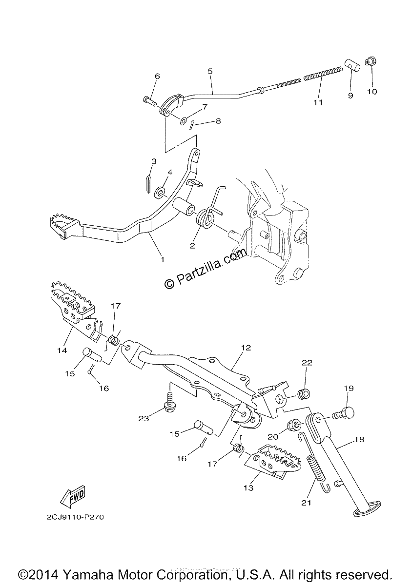 Diagrama de STAND FOOTREST