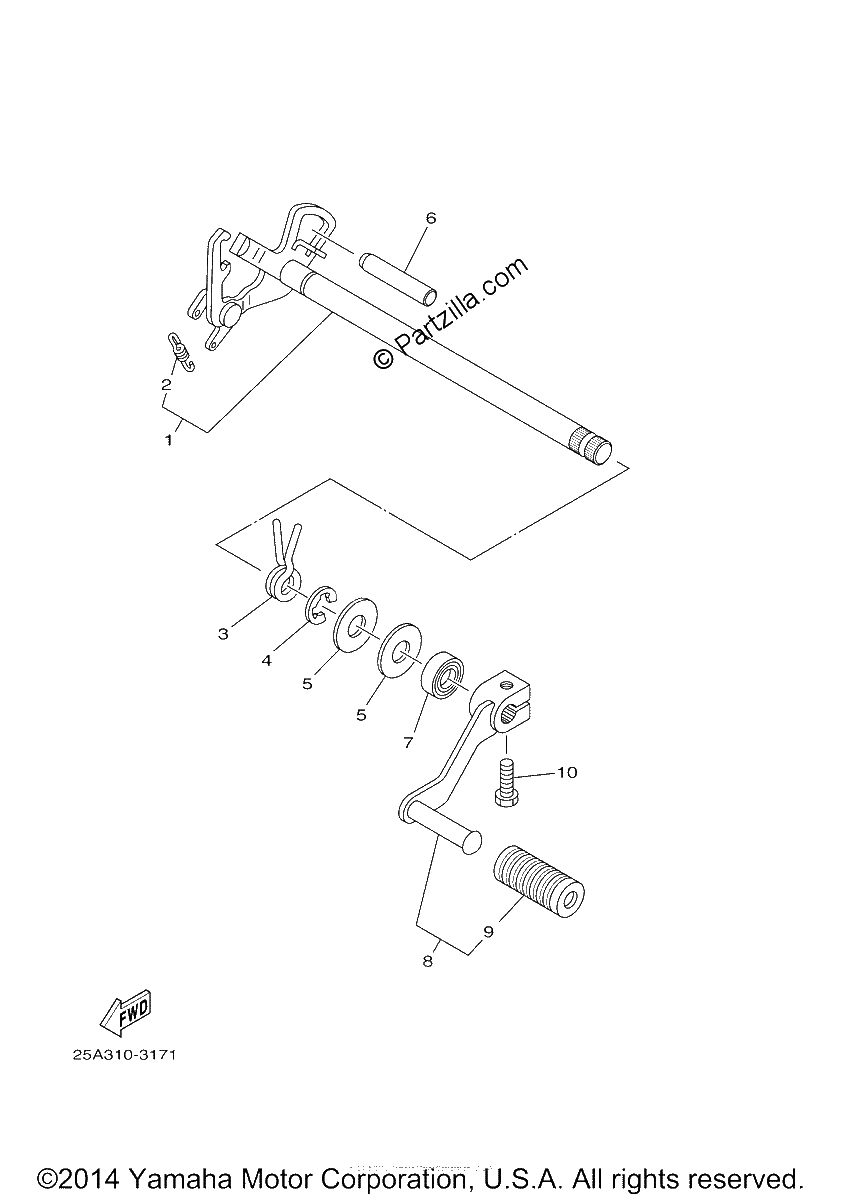 Diagrama de SHIFT SHAFT