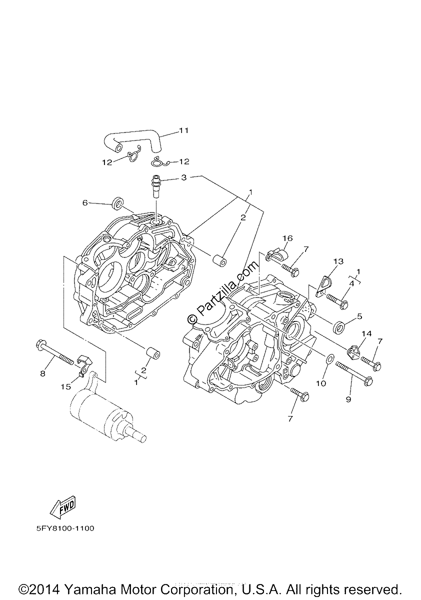 Diagrama de CRANKCASE