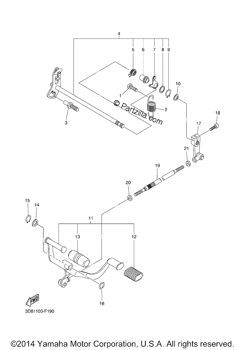 Diagrama de SHIFT SHAFT