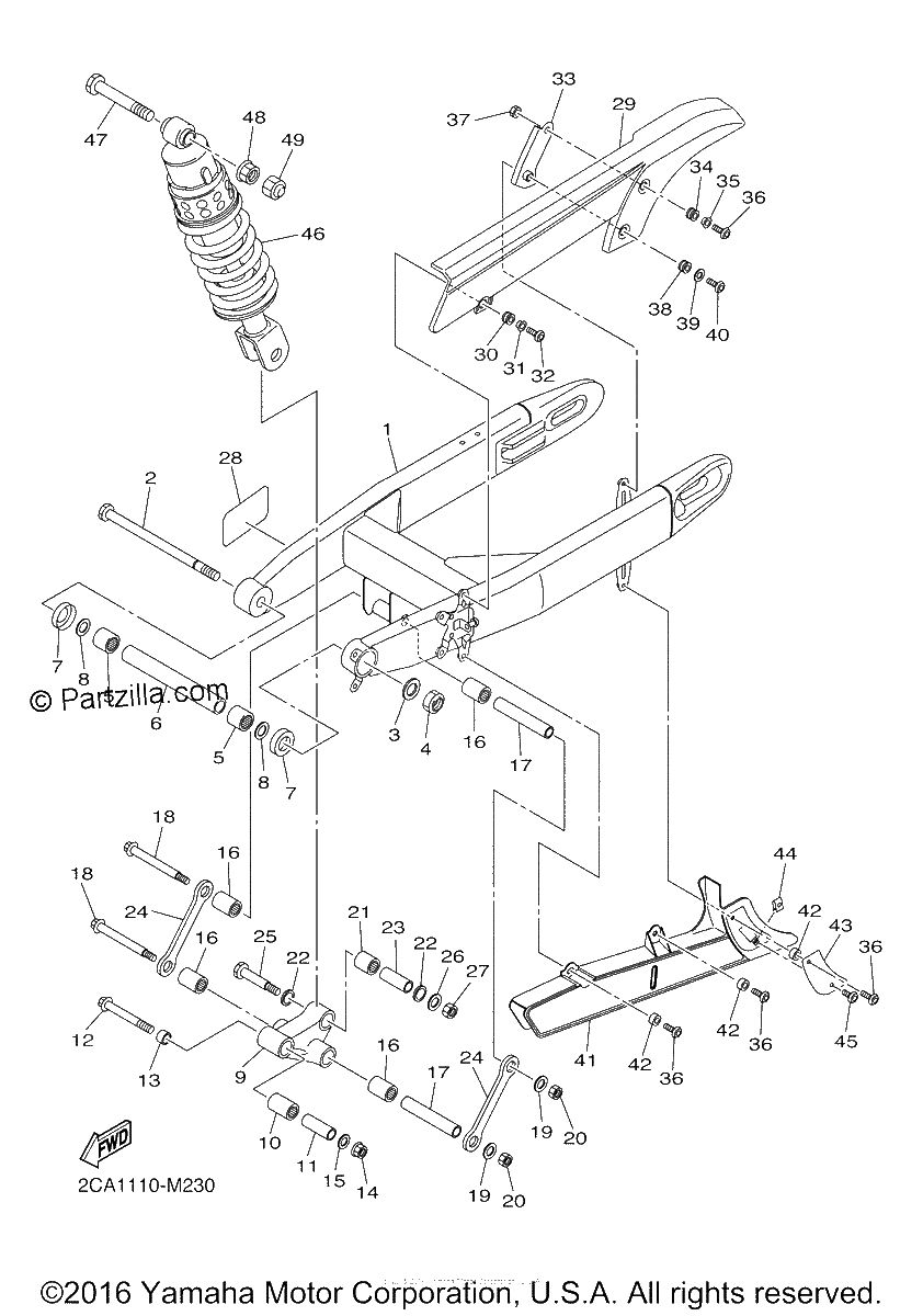 Diagrama de REAR ARM SUSPENSION