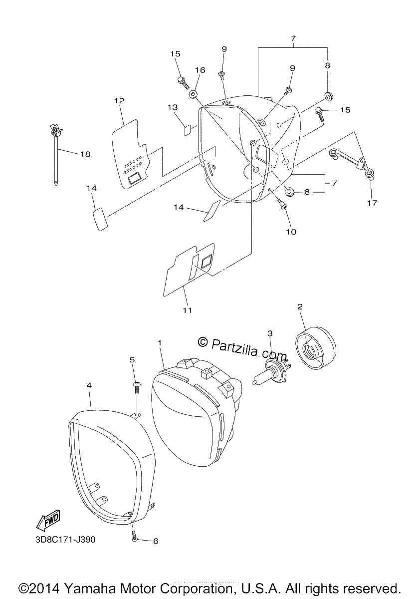Diagrama de HEADLIGHT