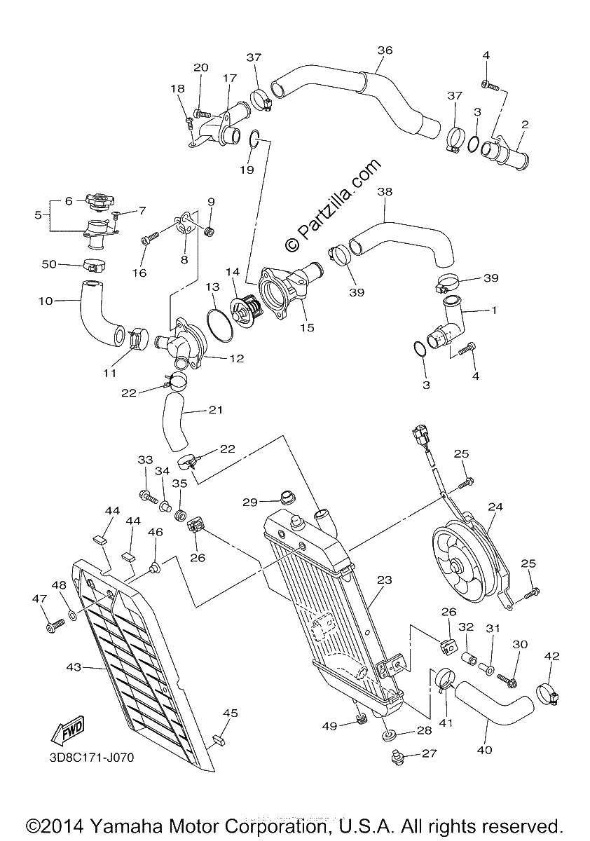 Diagrama de RADIATOR HOSE