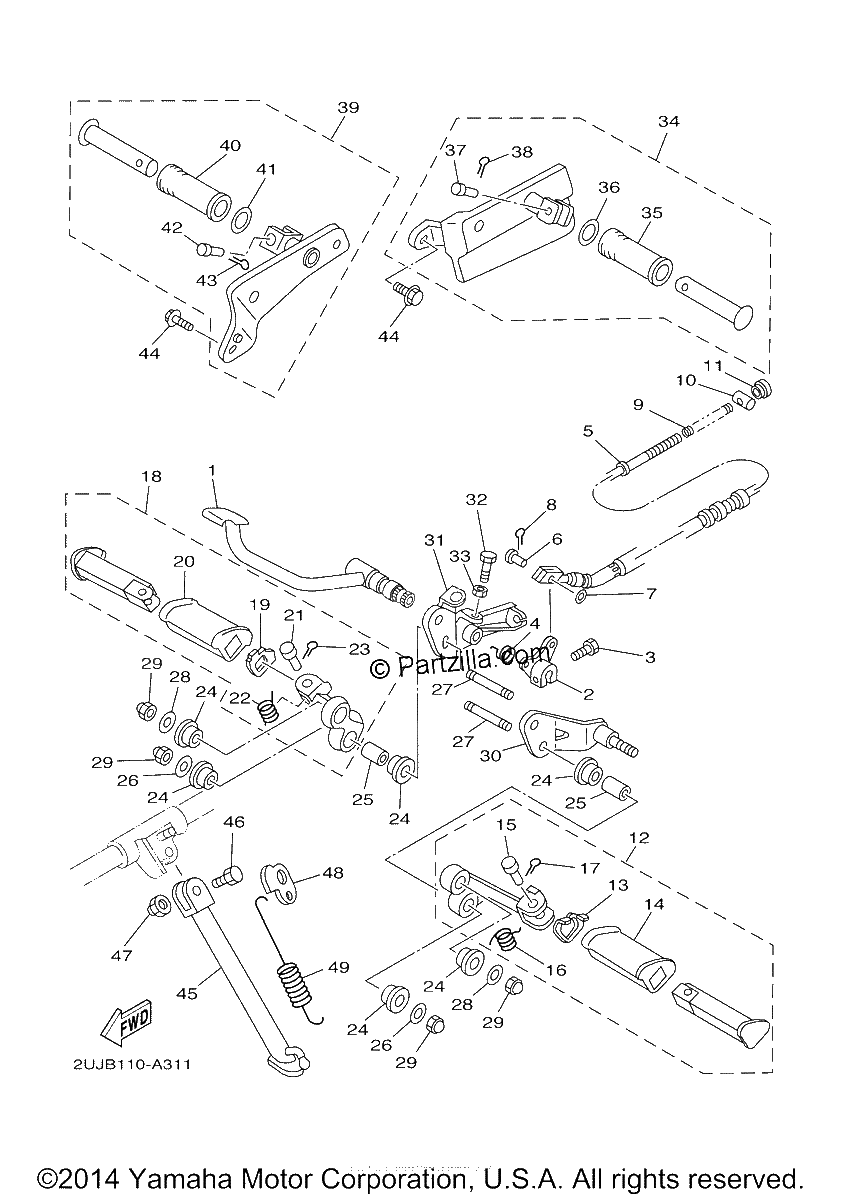 Diagrama de STAND FOOTREST