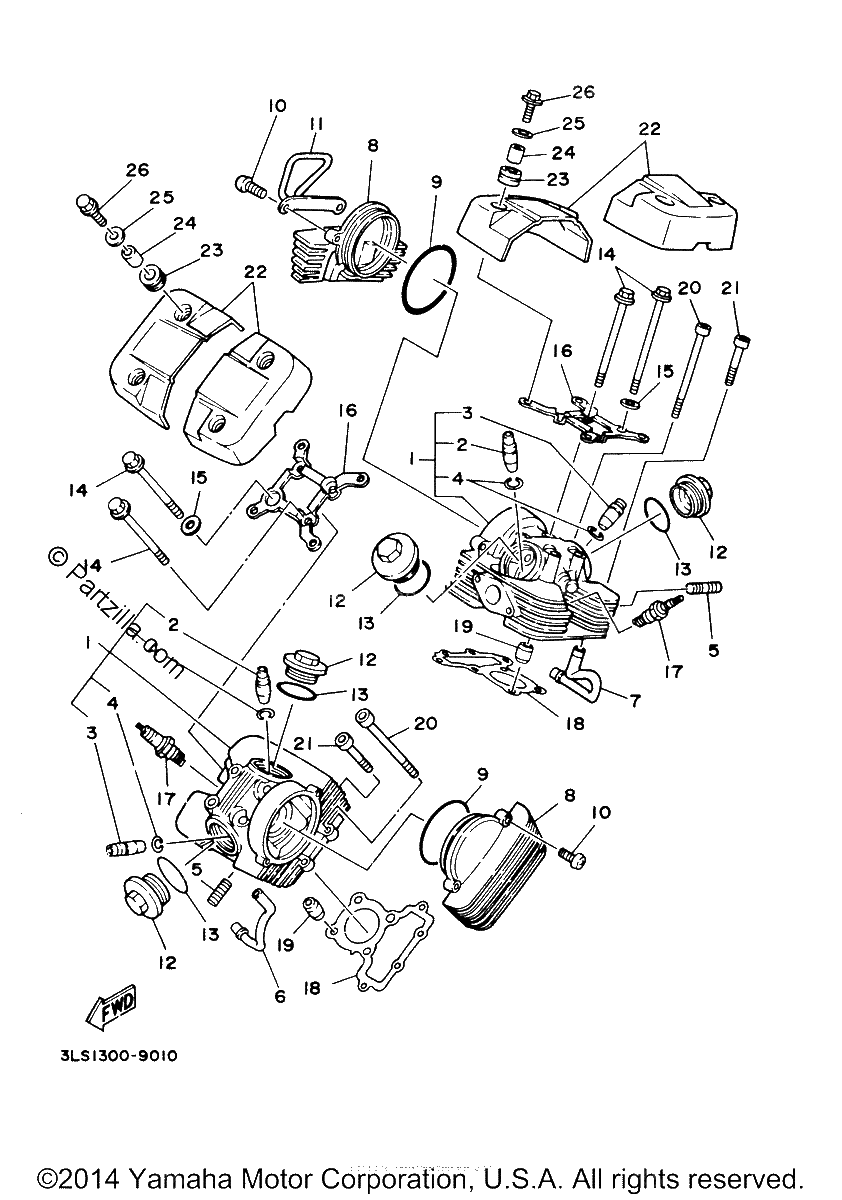 Diagrama de CYLINDER HEAD