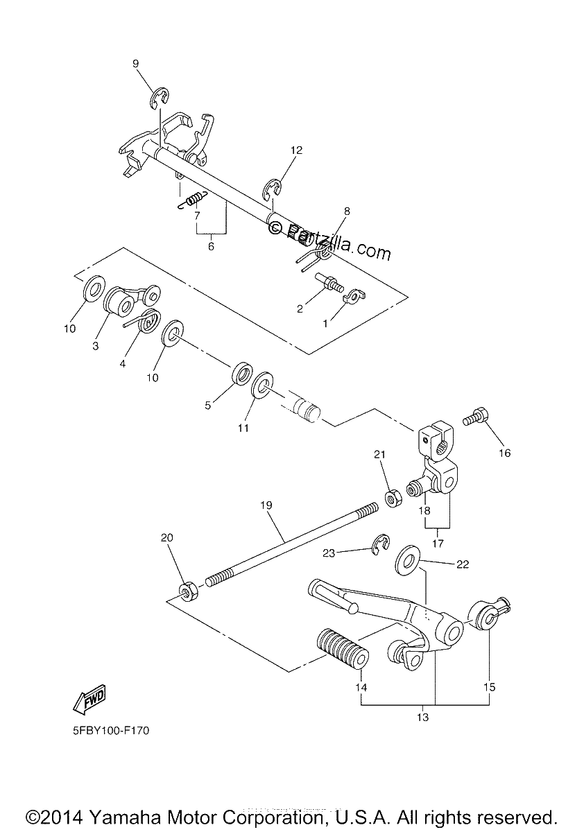 Diagrama de SHIFT SHAFT