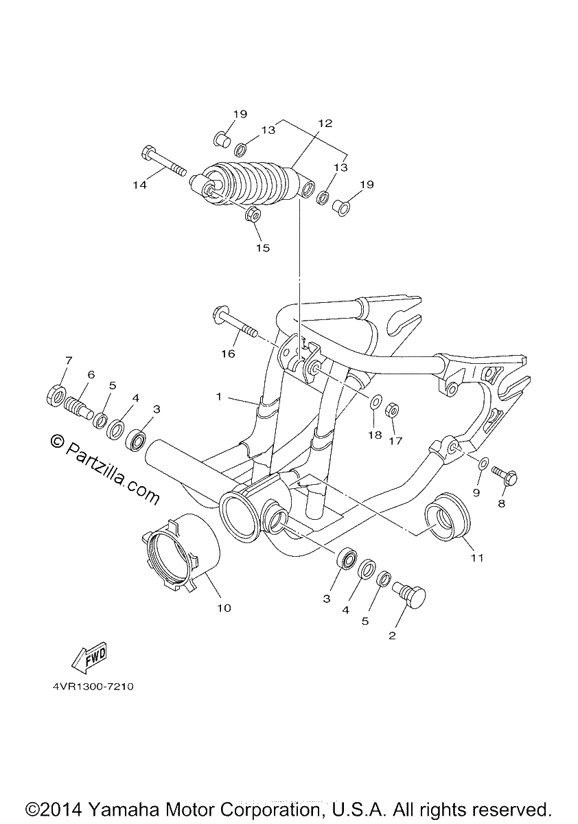 Diagrama de REAR ARM SUSPENSION