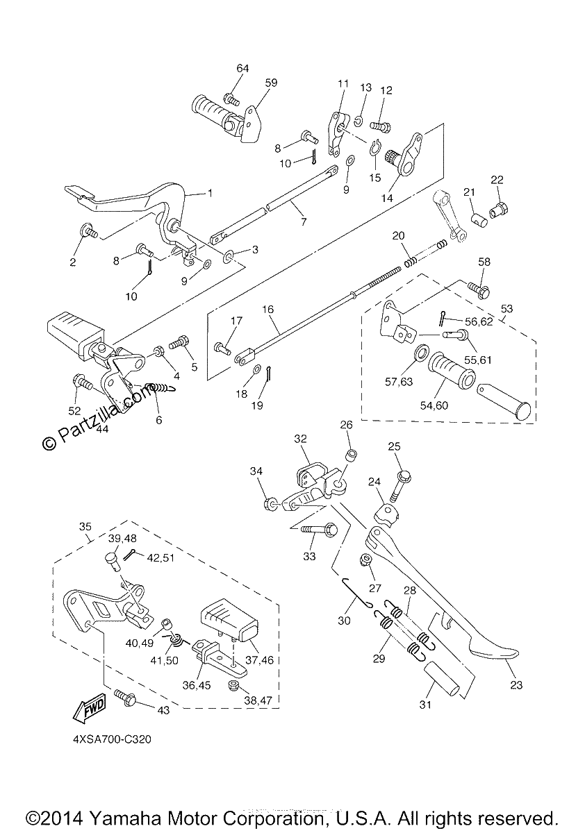 Diagrama de STAND FOOTREST