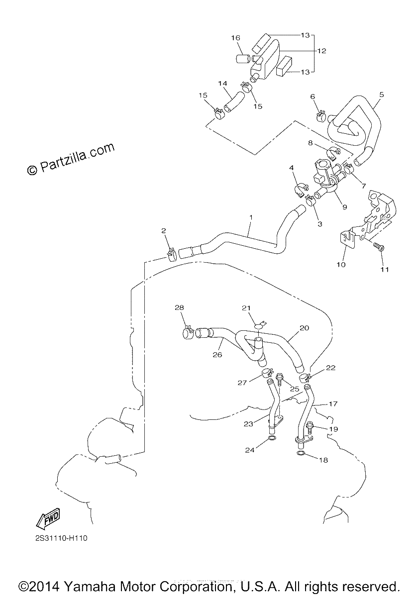Diagrama de AIR INDUCTION SYSTEM