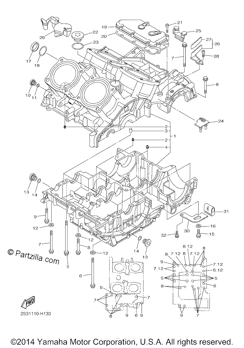 Diagrama de CRANKCASE