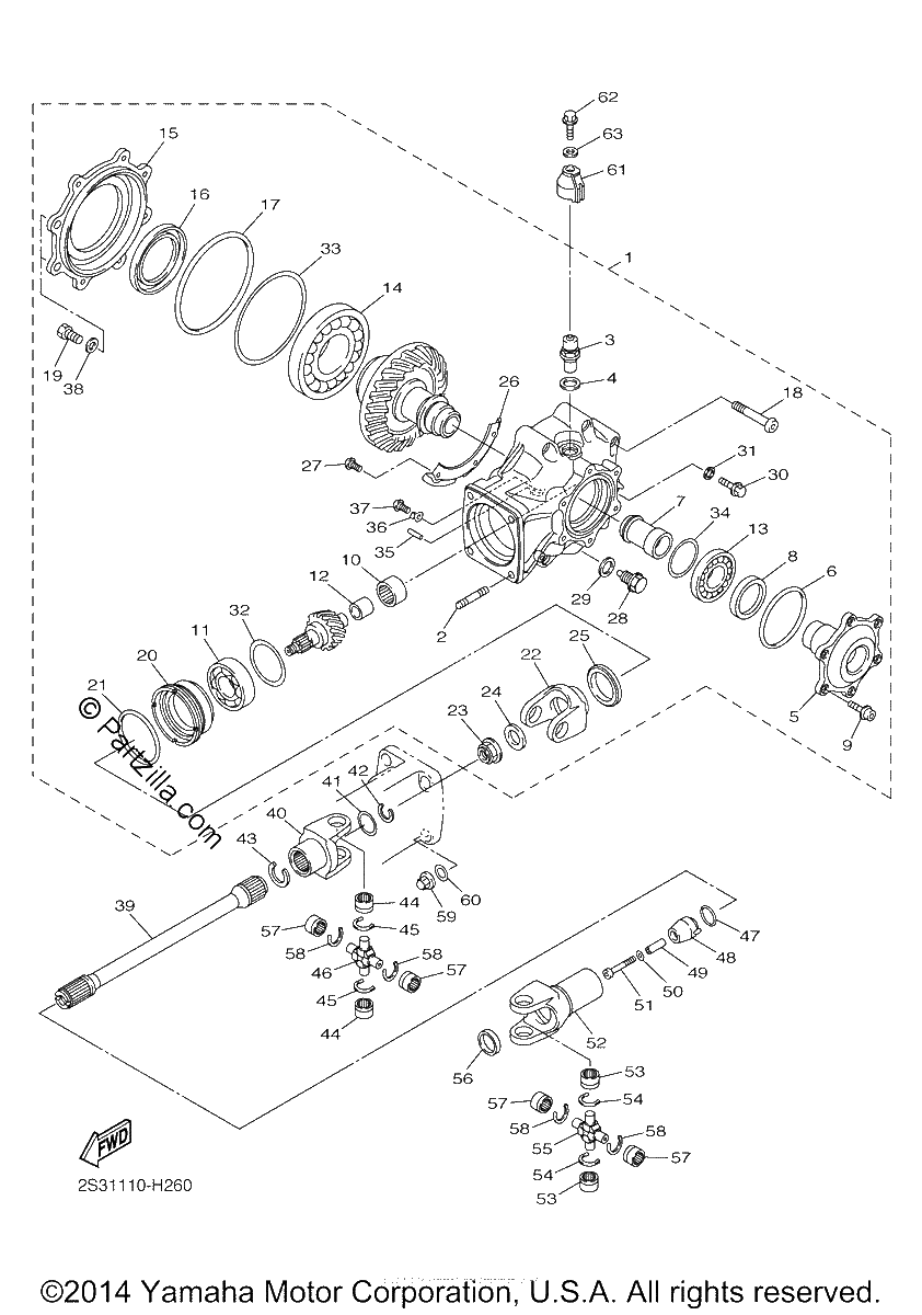 Diagrama de DRIVE SHAFT