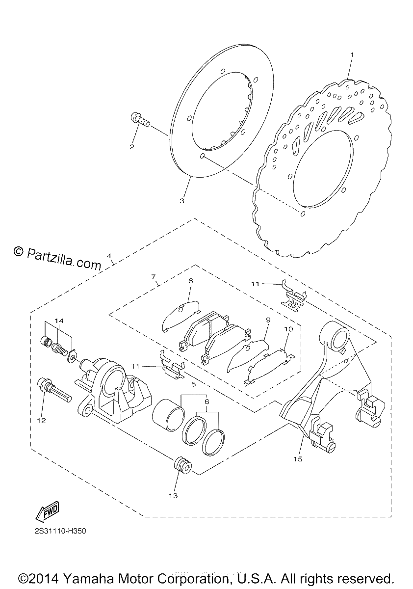 Diagrama de REAR BRAKE