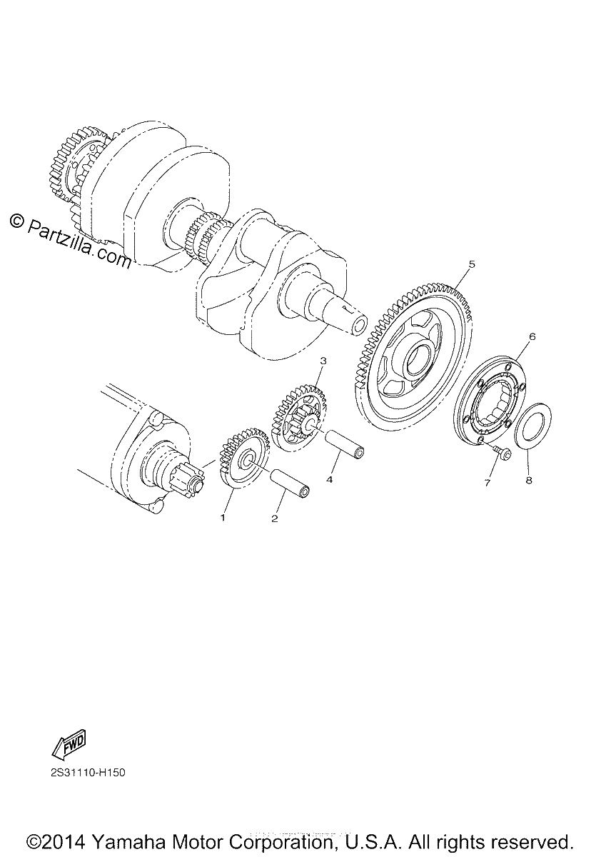 Diagrama de STARTER CLUTCH