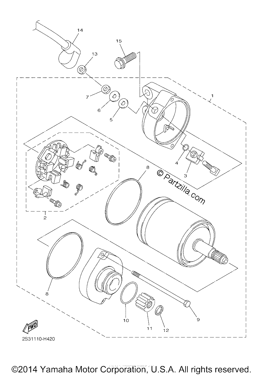 Diagrama de STARTING MOTOR