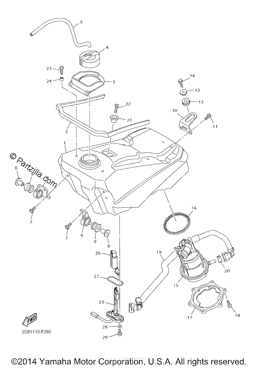 Diagrama de FUEL TANK
