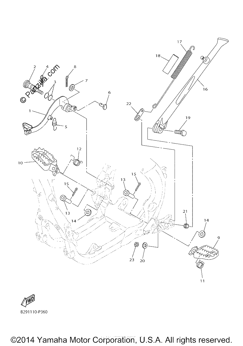 Diagrama de STAND FOOTREST