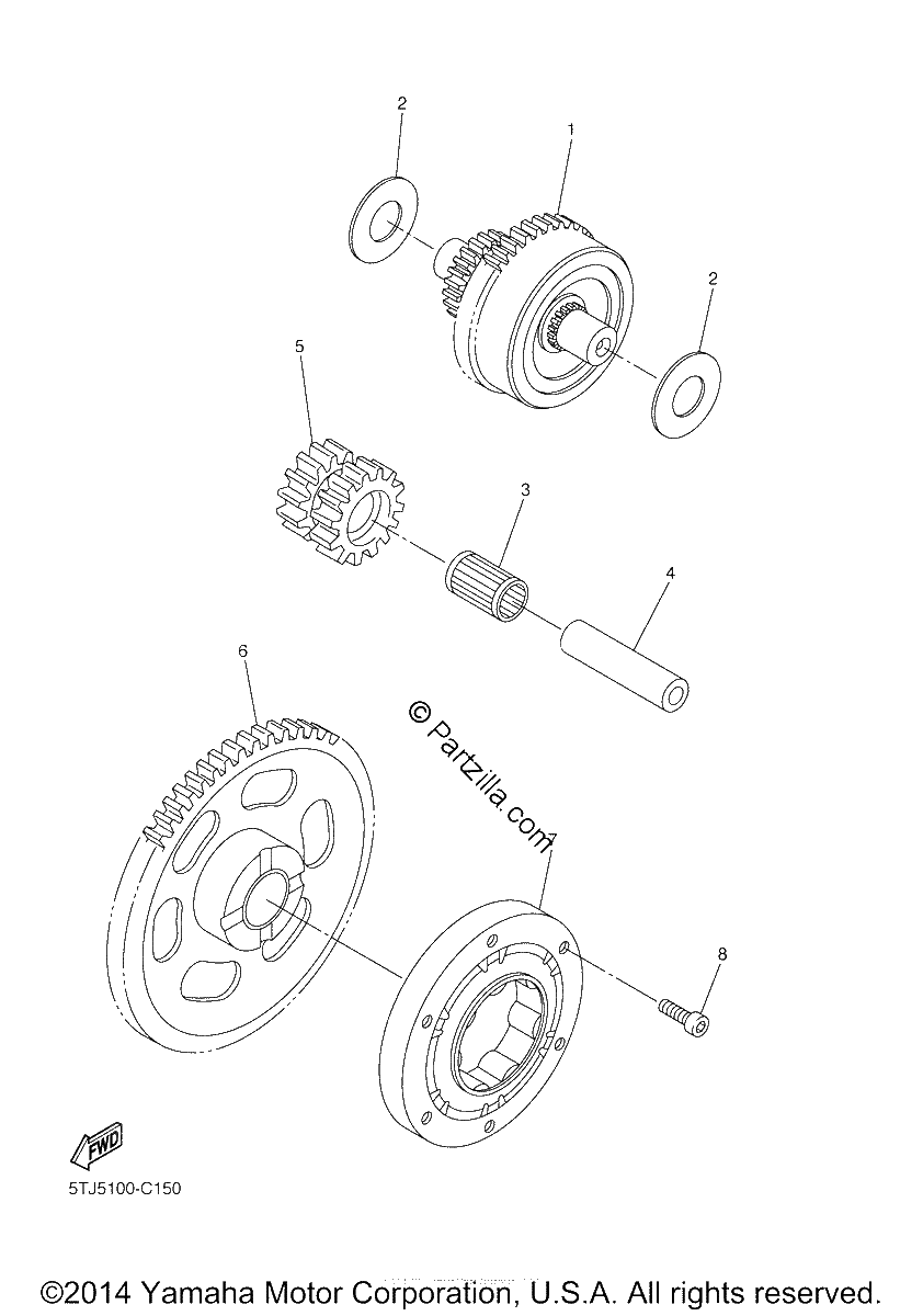 Diagrama de STARTER CLUTCH