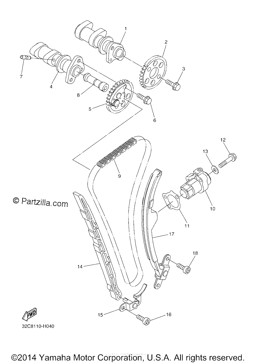 Diagrama de CAMSHAFT CHAIN