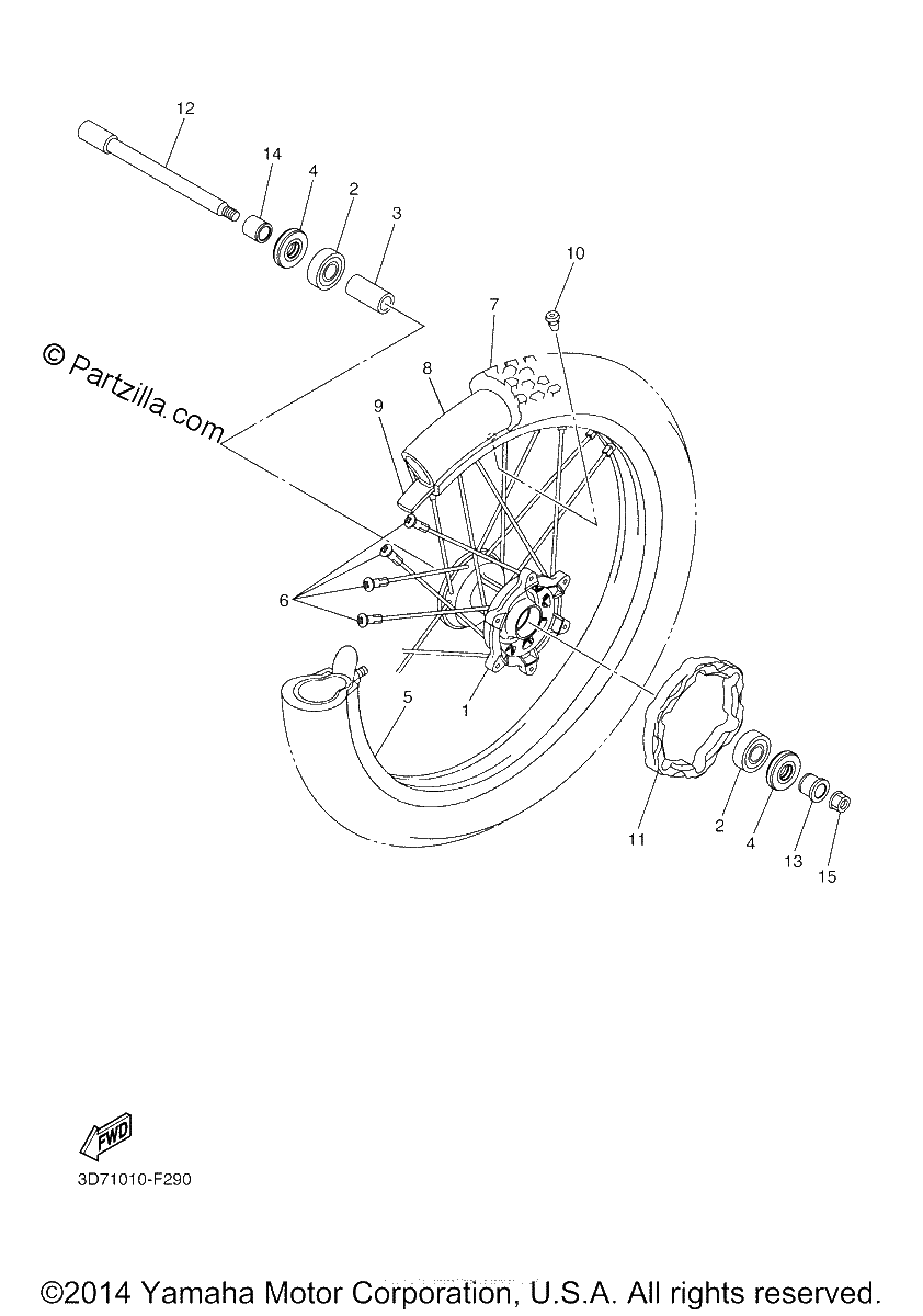 Diagrama de FRONT WHEEL