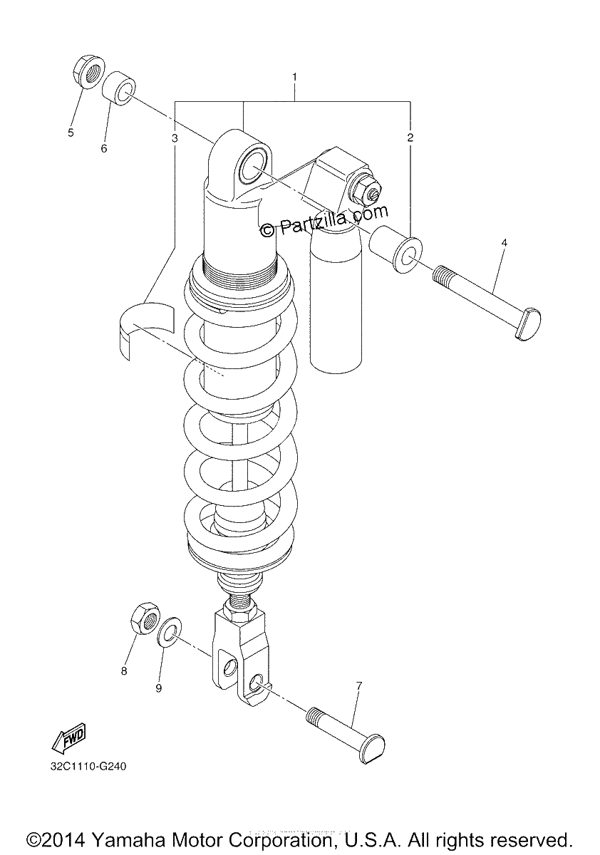 Diagrama de REAR SUSPENSION