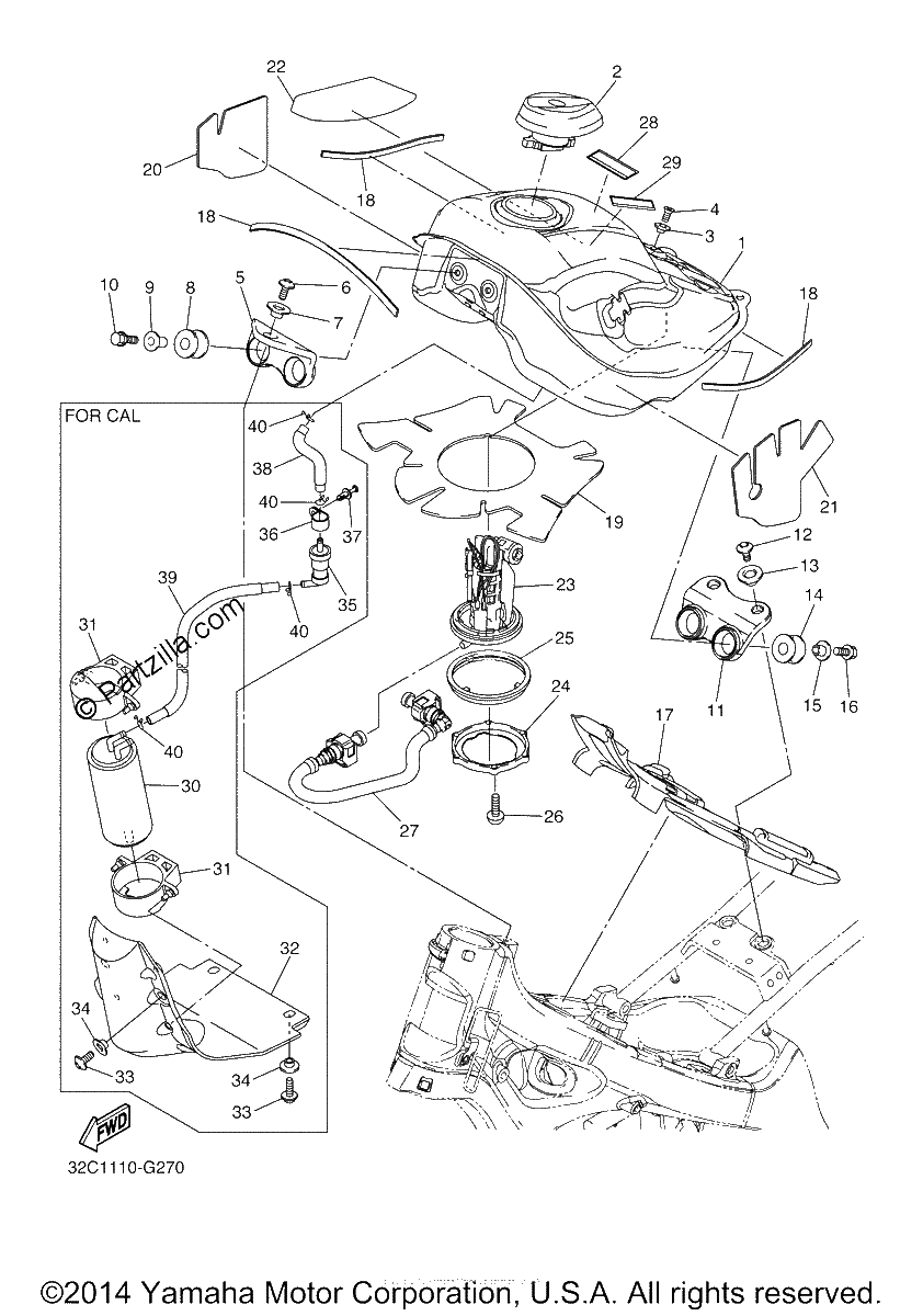 Diagrama de FUEL TANK
