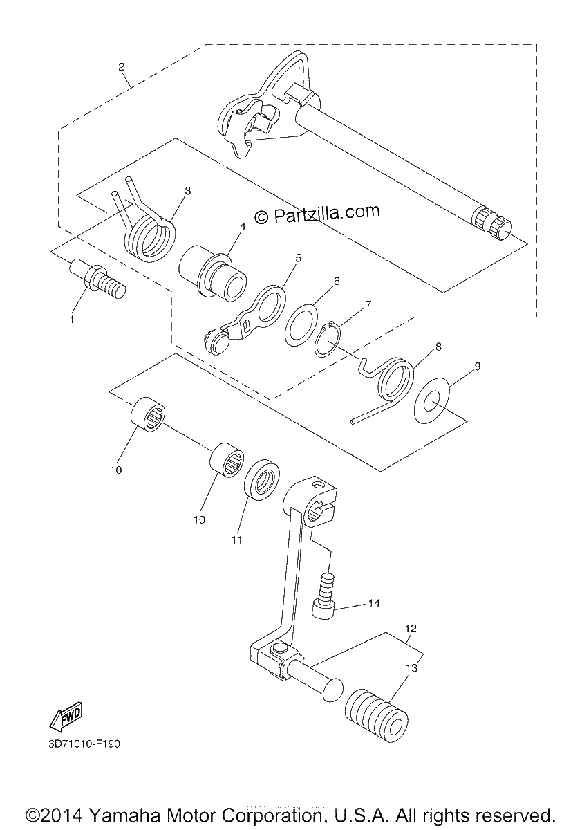 Diagrama de SHIFT SHAFT