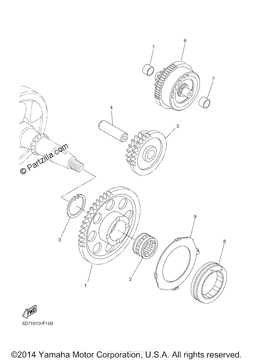 Diagrama de STARTER CLUTCH