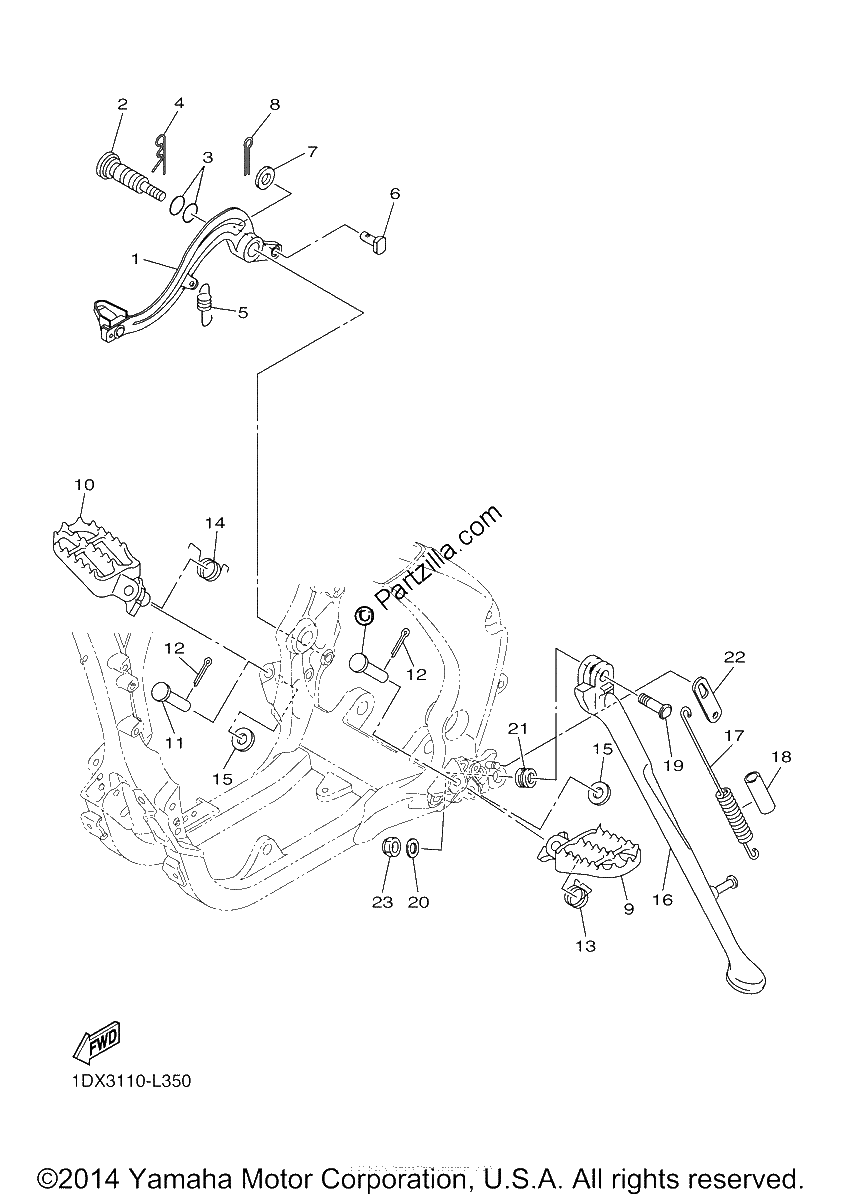 Diagrama de STAND FOOTREST