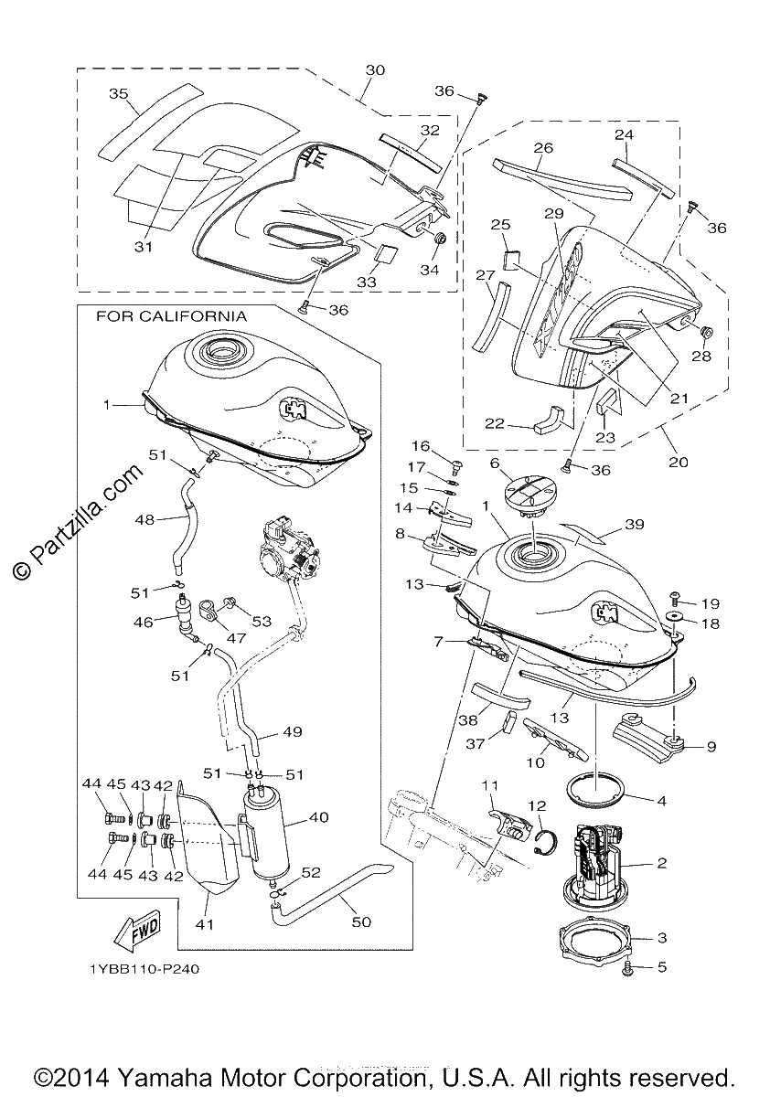 Diagrama de FUEL TANK