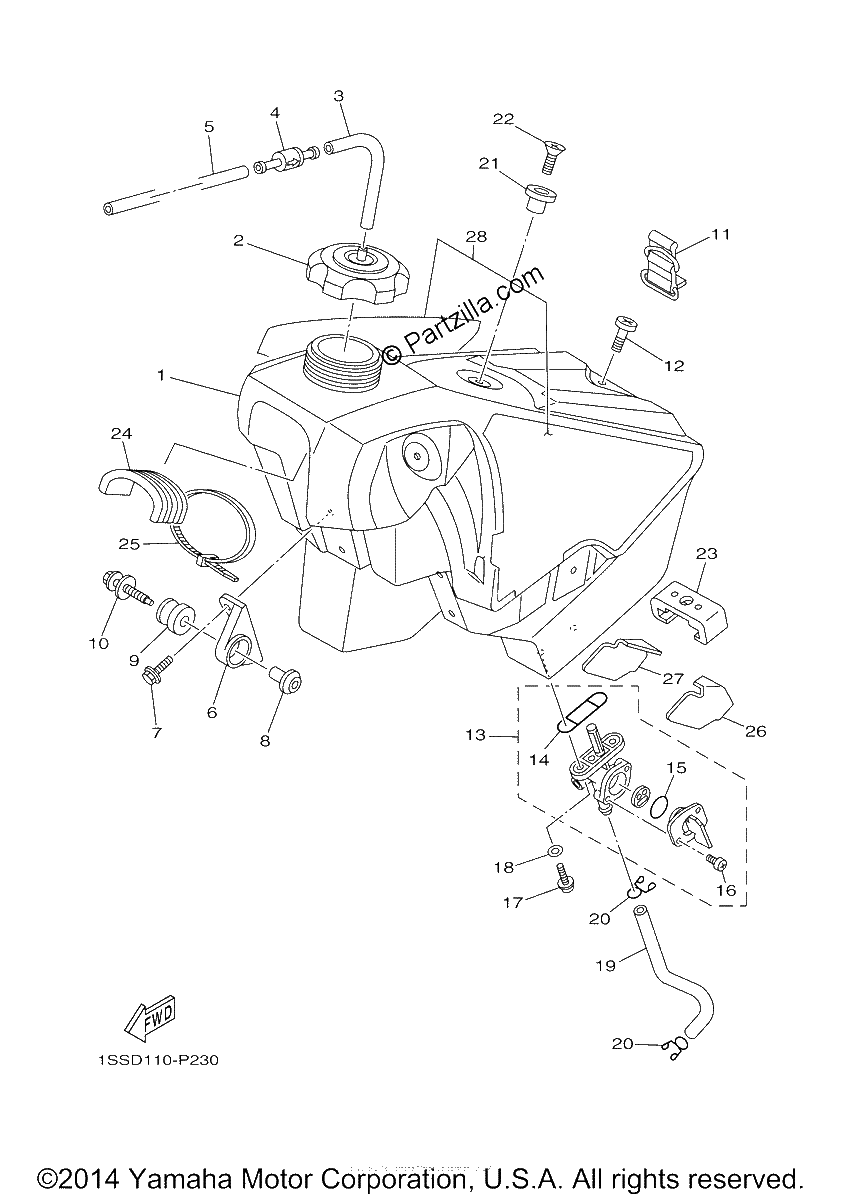 Diagrama de FUEL TANK