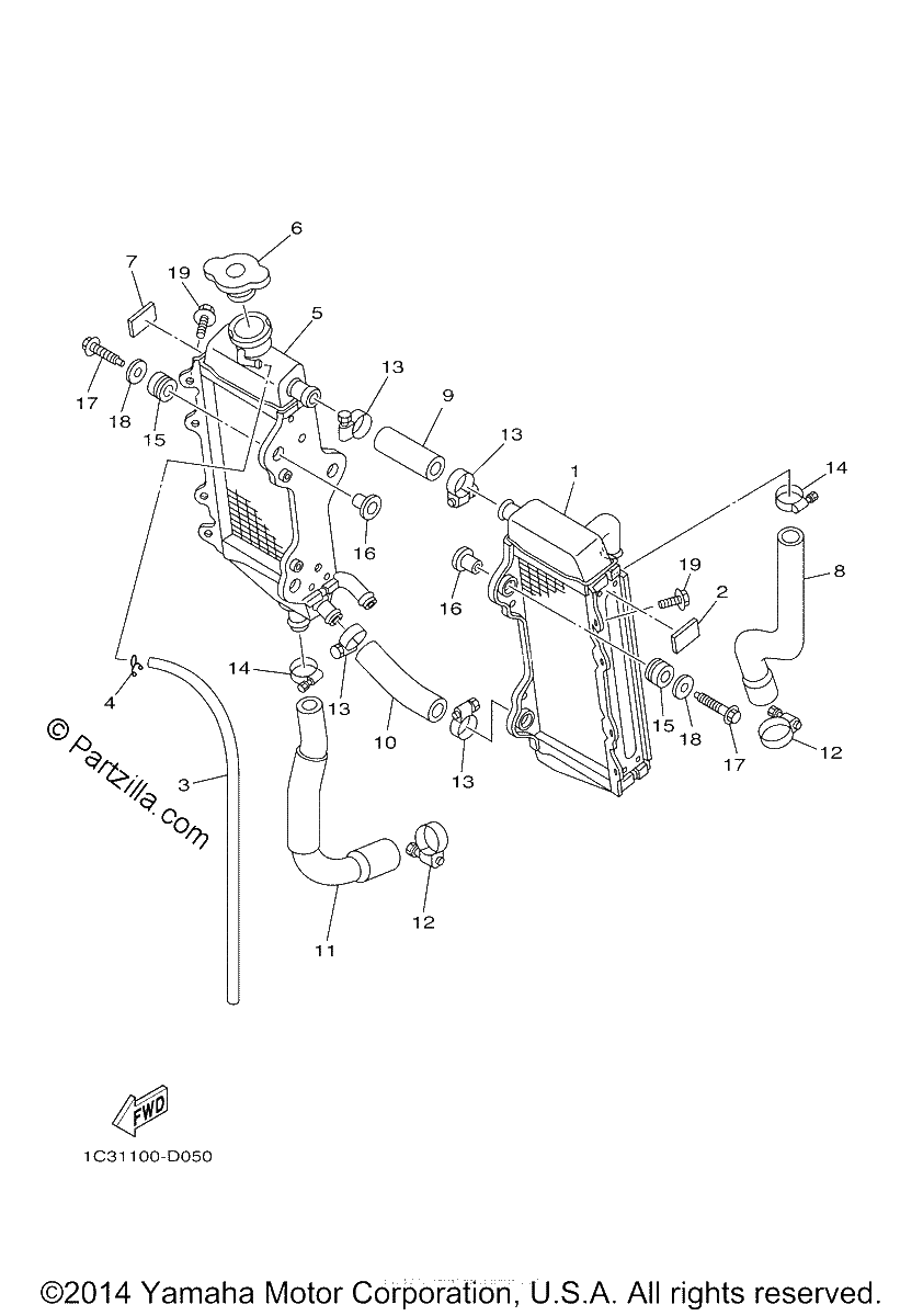 Diagrama de RADIATOR HOSE