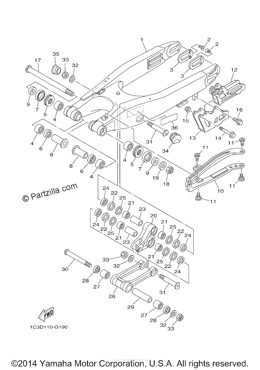 Diagrama de REAR ARM