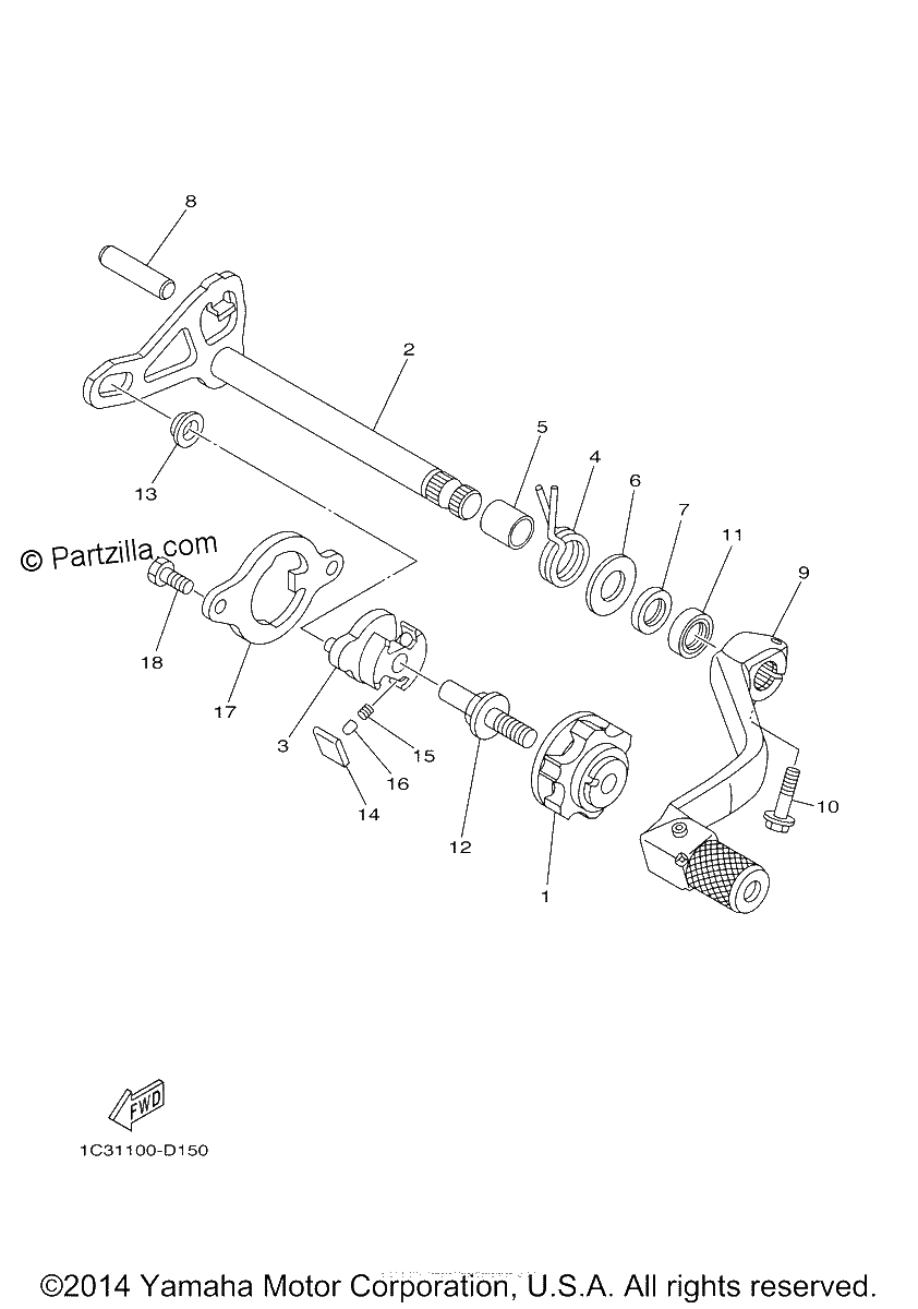 Diagrama de SHIFT SHAFT