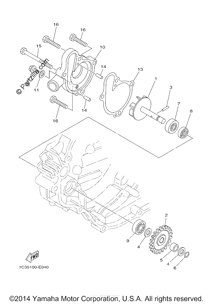 Diagrama de WATER PUMP