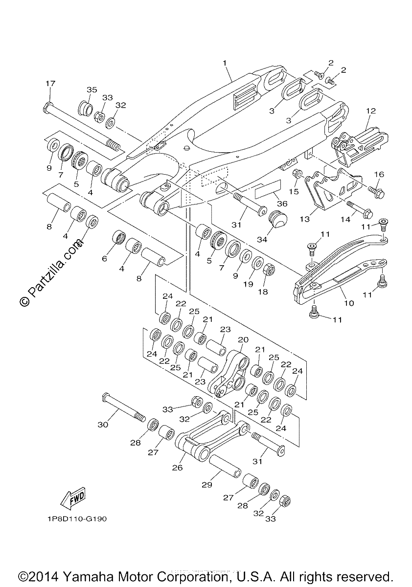 Diagrama de REAR ARM