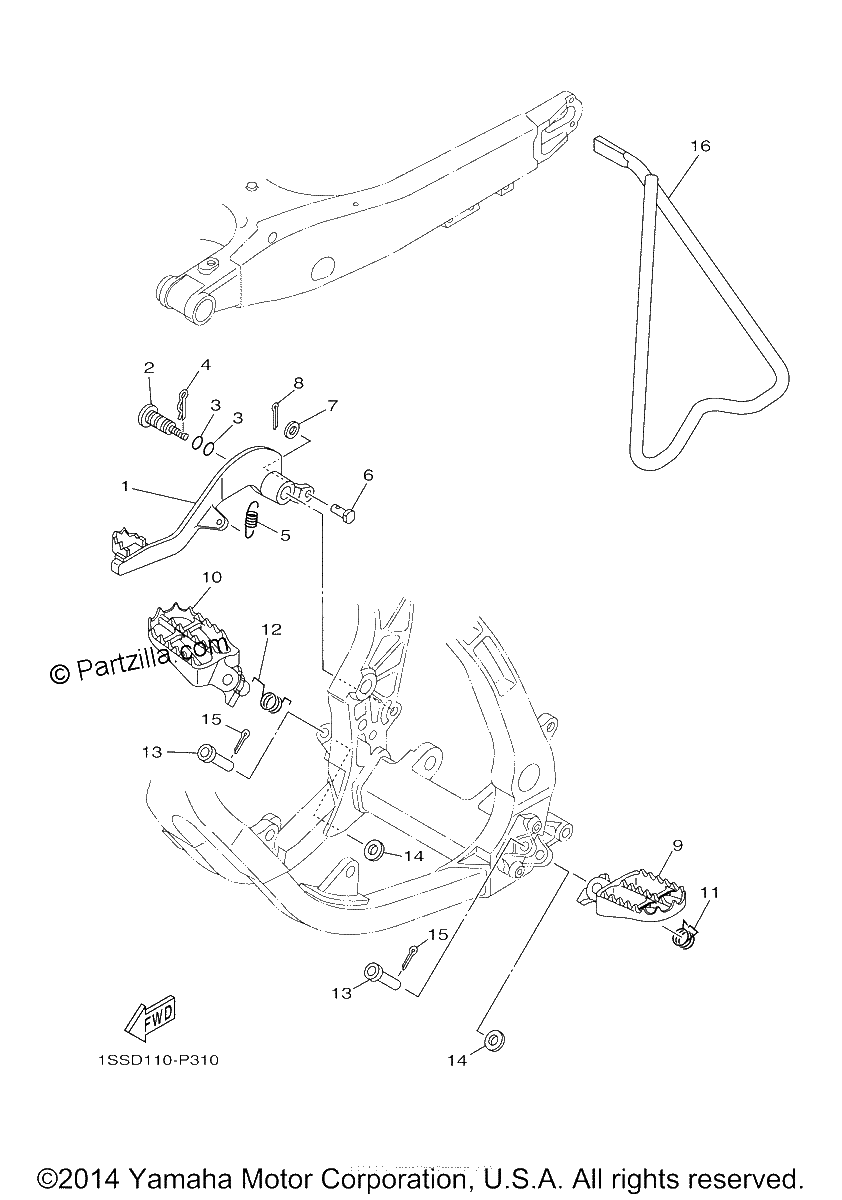 Diagrama de STAND FOOTREST