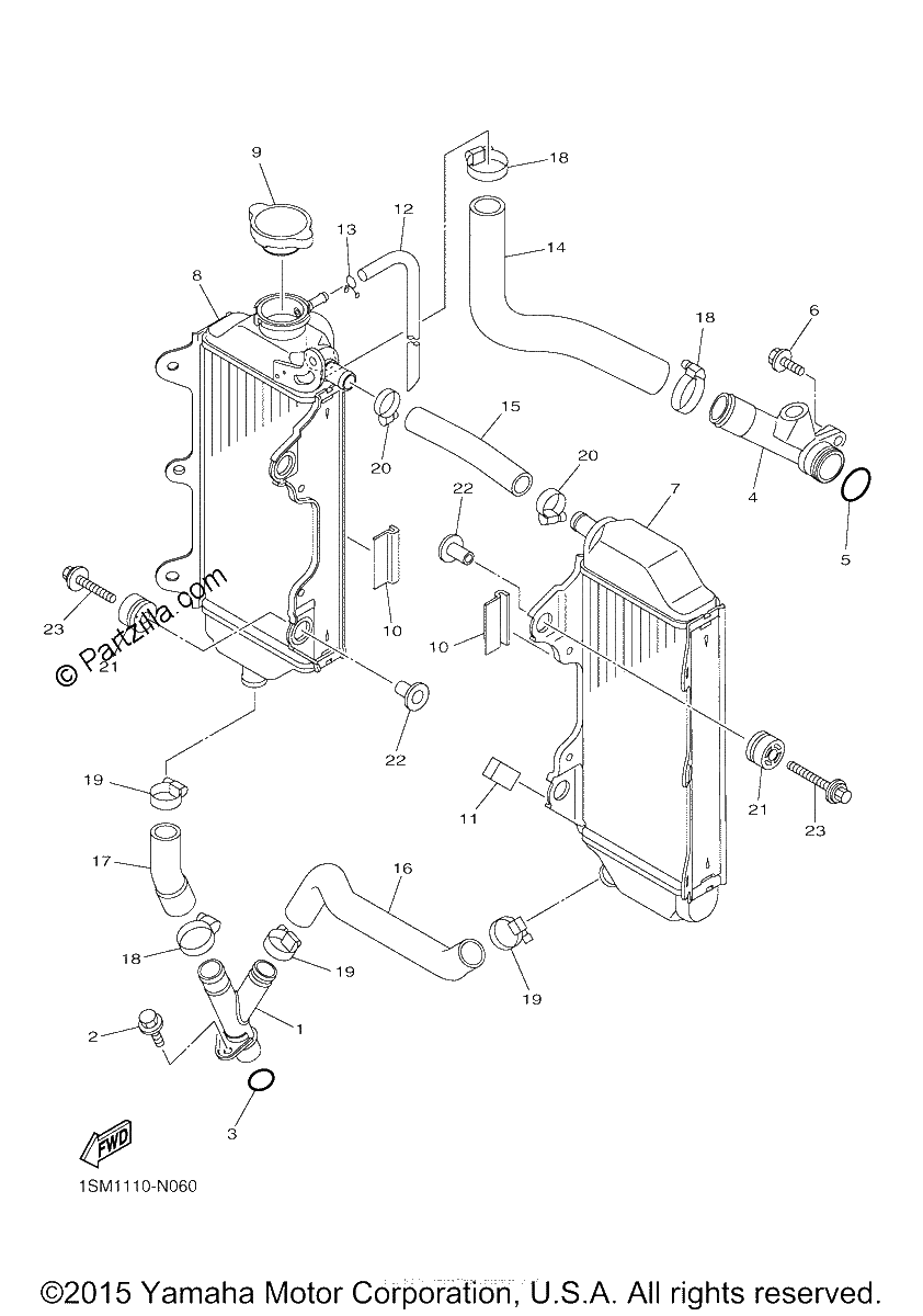 Diagrama de RADIATOR HOSE