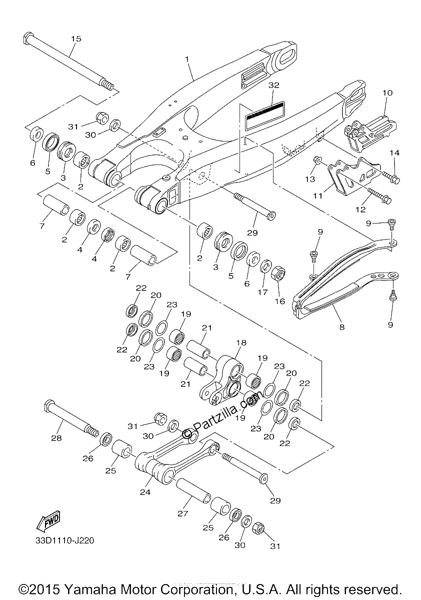 Diagrama de REAR ARM