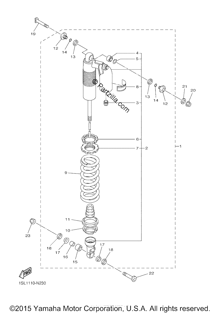 Diagrama de REAR SUSPENSION