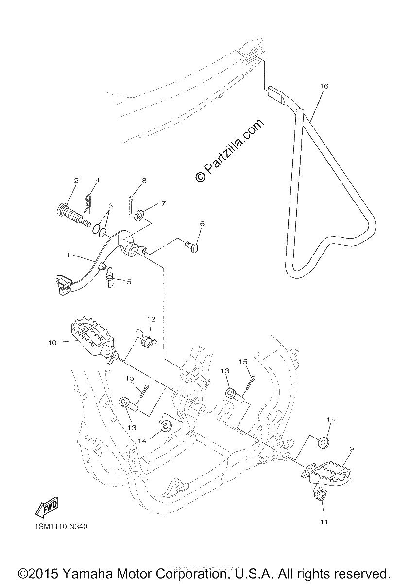 Diagrama de STAND FOOTREST