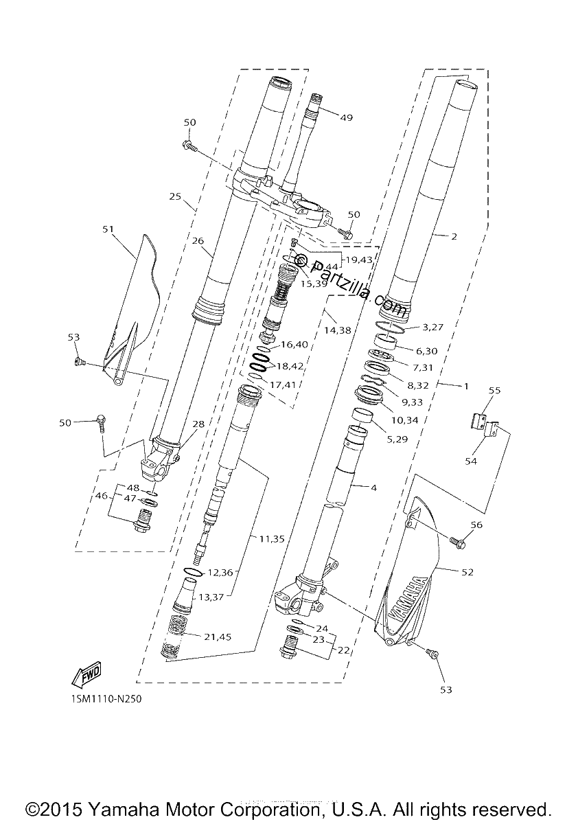 Diagrama de FRONT FORK