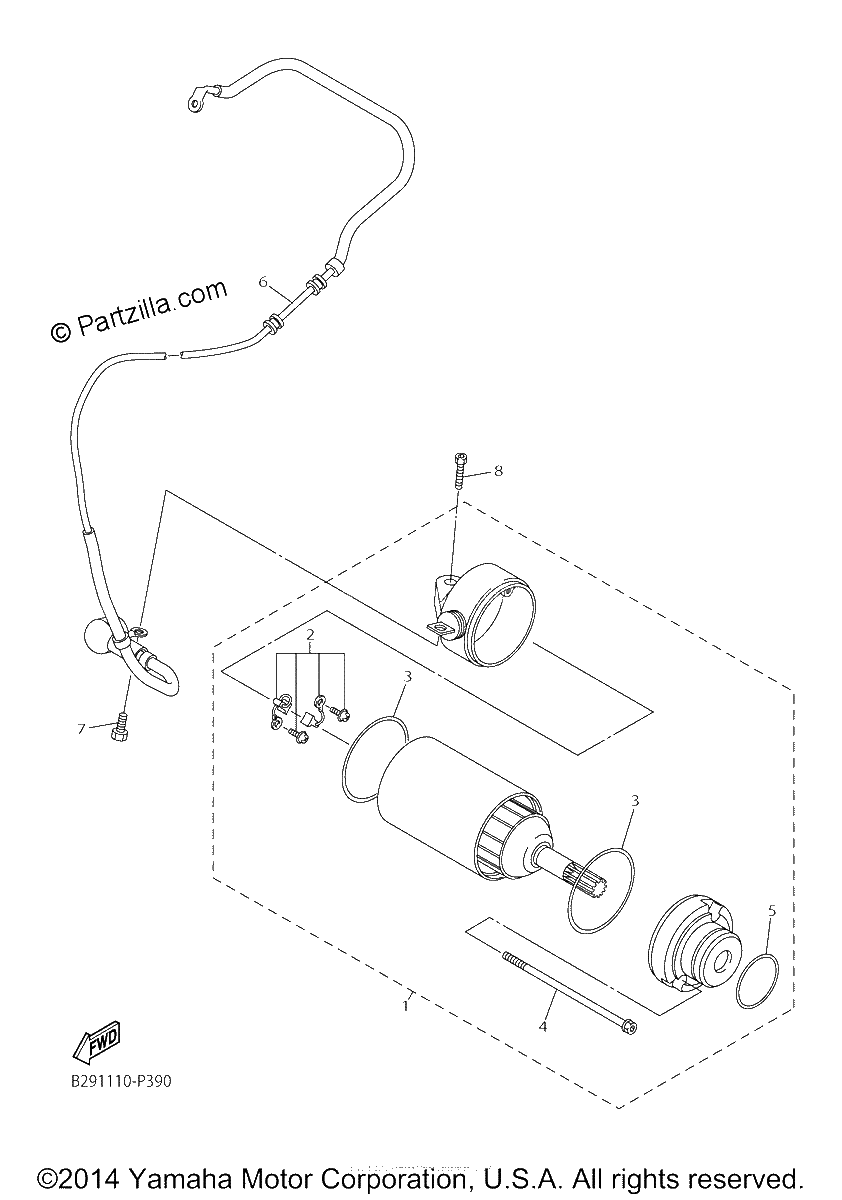 Diagrama de STARTING MOTOR