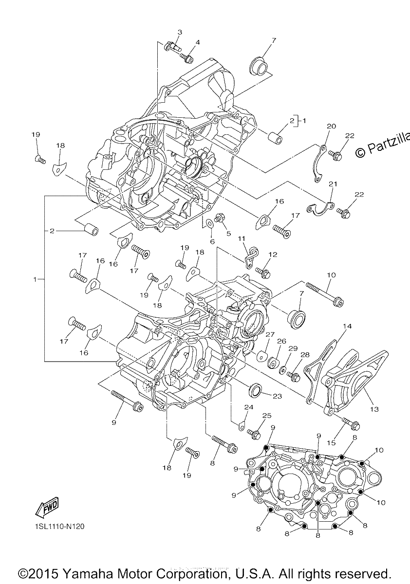 Diagrama de CRANKCASE