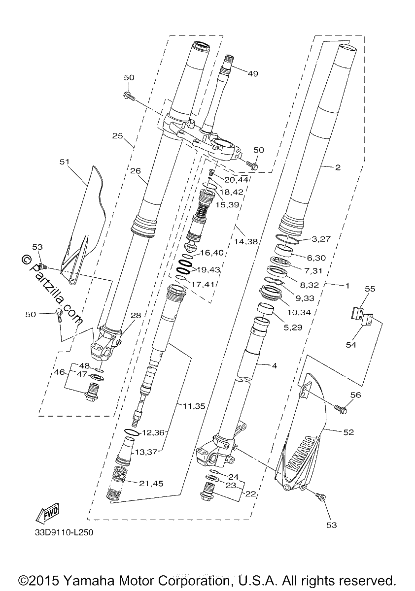 Diagrama de FRONT FORK