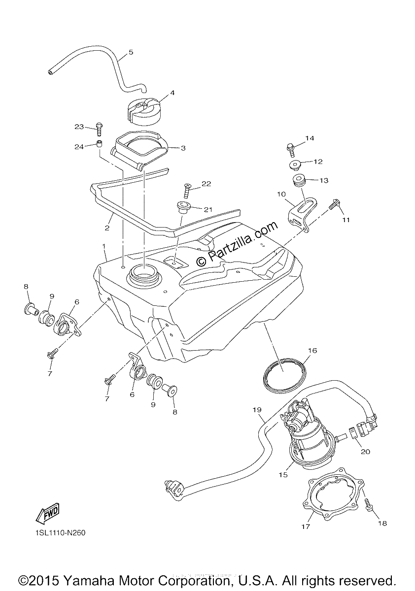 Diagrama de FUEL TANK