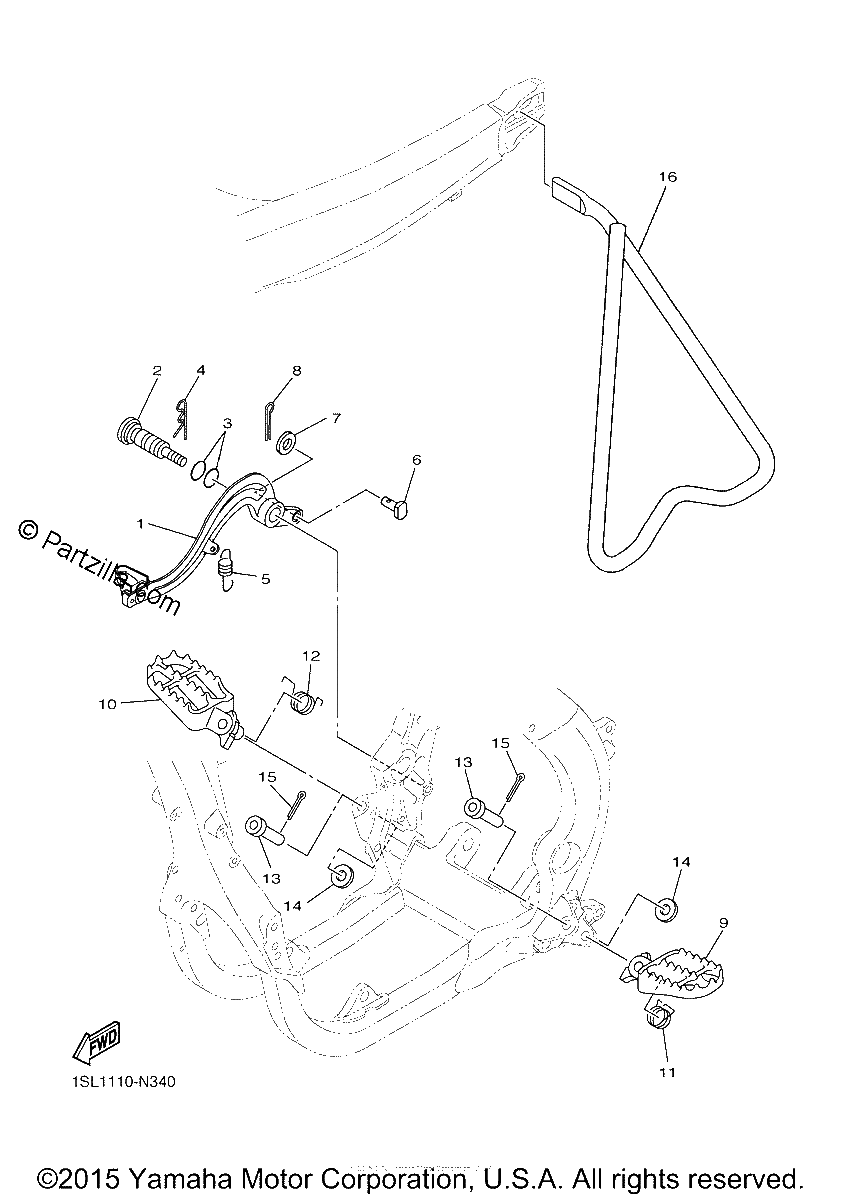 Diagrama de STAND FOOTREST