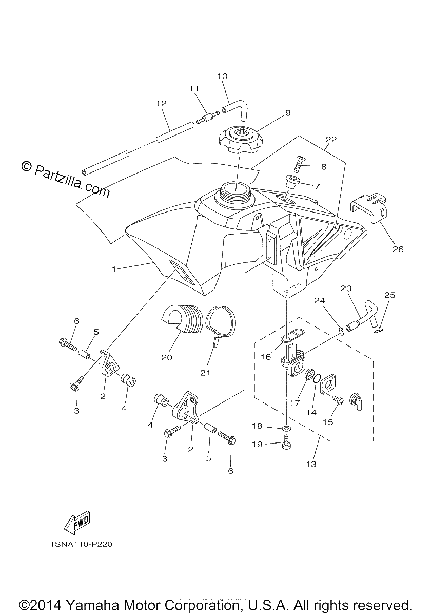 Diagrama de FUEL TANK