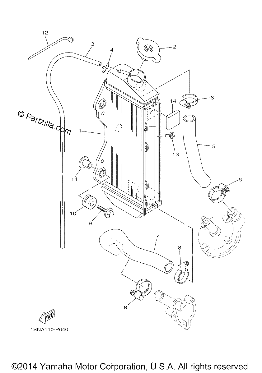 Diagrama de RADIATOR HOSE